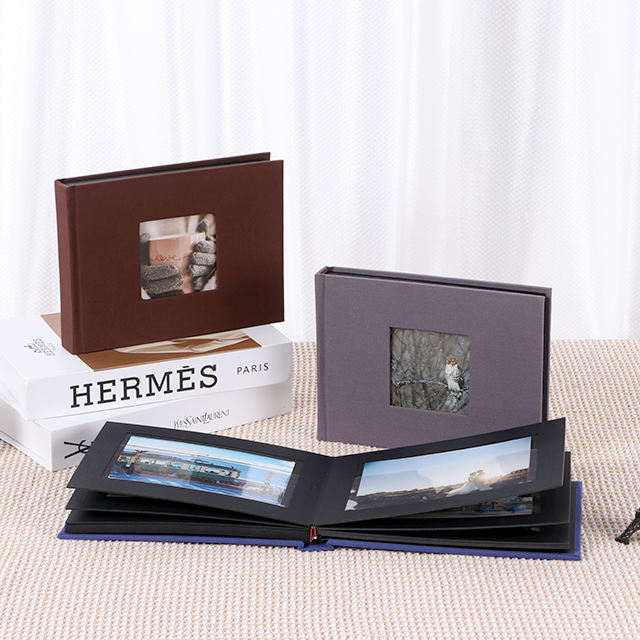 Fenêtre avant photo de glissement de bricolage avec tissu en tissu en tissu coloré 6x4 et 4x6 pour le mariage Mémoires de famille de bébé