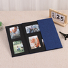 OEM Custom 4x6 tissu lin album album plié design en gros de mariages Graduations de famille de la famille de la famille