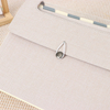 Logo personnalisé 17 poche en expansion Organisateur de fichiers Bungee Clôture de lin Couvercle dure carton dur A4 Paper Organizer School Bag Dossier