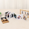 Logo personnalisé en gros Kraft Papier pliant l'accordéon photo album Ribbon Knot Memory Post Carte pour la famille Baby Baby Family