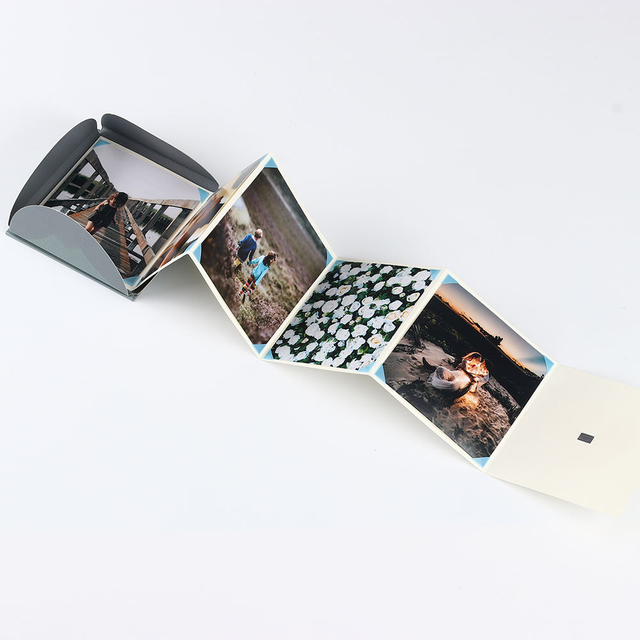 Logo personnalisé en gros album de pliage album Polaroid Slip-in Papier tiré à la main Anniversaire Baby Family Memory Photo