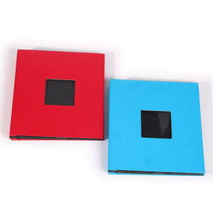 Album photo coloré à couverture rigide avec 500 conceptions de fenêtre de poche pour photos de mariage bricolage Slip-in Logo personnalisé Printing bébé 2 Couleur