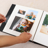 OEM Custom Logo 4x6 Picture Diy Pu Leather Cover Wholesale Auto-Adhesive Scrapbook Album Wedding Baby Family Family Birthday Photo Livre