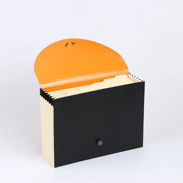 Emballage personnalisé 7 poches Organisateur de fichiers Expansion de l'accordéon Office Document Folder School Utiliser A4 Taille Wallet Wholesale