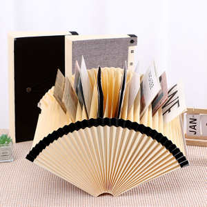 Hot Sale Factory A4 Taille de haute qualité Logo personnalisé Expansion du dossier de fichier d'accordéon Document de document Organisateur de scolarisation Portefeuille