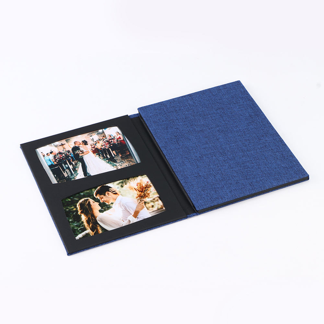 Personnage 6x4 Slip-In Photo Album avec tissu en tissu en tissu coloré Couverture de tissu pliant Saison de graduation Photo Frame de papier Matériel