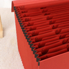 OEM 21-poche A4 Taille Kraft Paper Fichier de dossier École de document Document Document Organisateur Portefeuille Extension Document Pocket Dossier