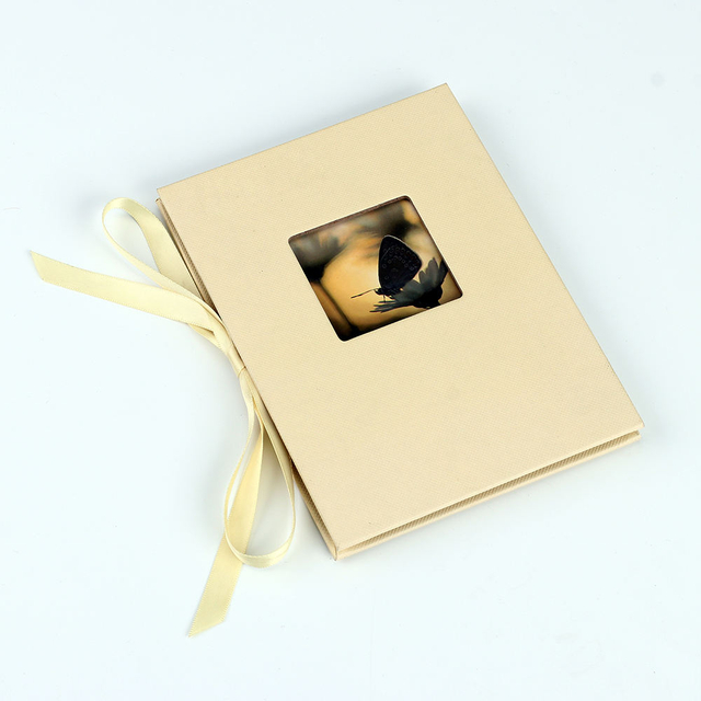 OEM 4x6 Slip-In Paper Pliage Photo Album Fenêtre personnalisable Logo Colorful Kpop Cardboard Graduation Family Baby Gift DIY