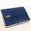 OEM 24-poche en expansion du dossier de fichiers A4 Pap personnalisable Pu Cover Hard Cardboard Bungee Fermeure Recyclable School Paper
