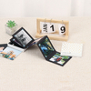 Boîte en gros Logo personnalisé Polaroid Pliage de l'accordéon photo album Boîte colorée Cardboard pour la remise des souvenirs de la famille de bébé anniversaire