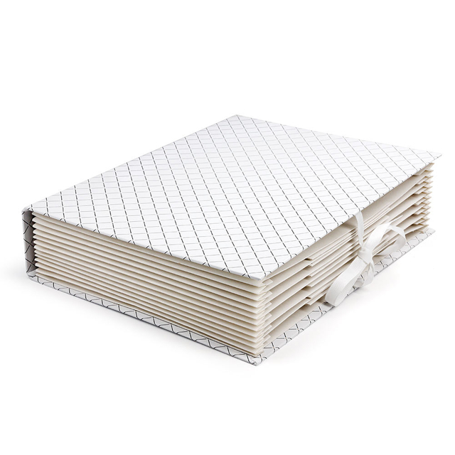 Logo personnalisé en gros de 13 poches en expansion A4 Fichier de fichiers de carton Paper Document Organizer Sac pour la papeterie Office et scolaire