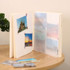 DIY Perfect Bound Paper Photo Album Set PU Leather et Glassine Paper pour le mariage et bébé avec une impression de logo personnalisée