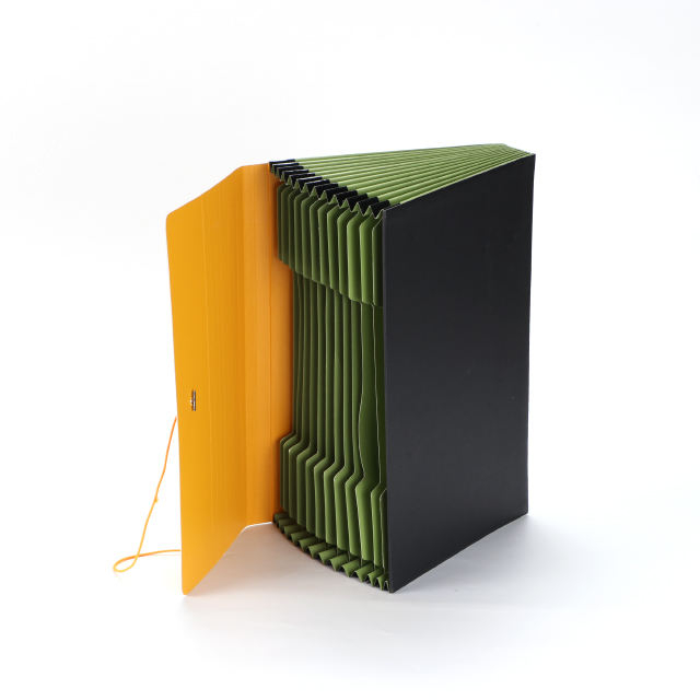 En gros de 13 poches A4 Taille papier coloré de dossier d'extension de dossier de fichier Document Organisateur Bag Office School Utilisez des options de logo personnalisés