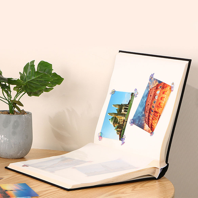 OEM OEM en gros de bricolage de bricolage Photo Album 4x6 Taille Perfect Reliure Verre Papier Couvrette rigide Design de mariage Photos de famille