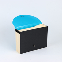 Logo personnalisé 7 poches A4 Taille Expansion du dossier de document de bureau d'accordéon Sac en papier d'emballage personnalisé pour usage scolaire