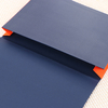 Organisateur de document OEM sur le logo personnalisé A4 Office de taille et papeterie scolaire avec couverture en tissu et fermeture du ruban pour l'organisateur de documents