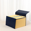 Organisateur de dossiers de fichiers en expansion en gros de 24 pochettes A4 Taille PU Cover Hard Cardboard Bungee Fermeure School Office Utilisation