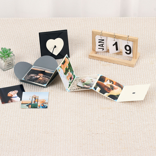 Logo personnalisé Vente chaude Polaroid Slip-in Papier Pliage Photo Album tiré à la main pour la remise des diplômes Baby Family and Events