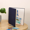 Album photo en carton blanc de bricolage sur mesure avec reliure en spirale et couverture en tissu pour le mariage et les enfants photos cible d'usine