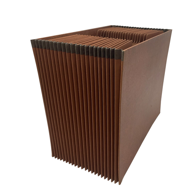 Logo personnalisé A4 Taille 21 poches Kraft Paper Accordion Fichier Fichier de dossier Sac de portefeuille Document de forme de portefeuille pour usage de bureau