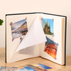 Album de photo de logo personnalisé avec couverture dure matériau en verre de verre diy reliure parfaite 4x6 6x4 mariage baby school Photos
