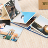 Vente chaude en gros de Kraft Paper Ribbon Knot Gold Stamping Pliage Accordion Photo Album Graduation Berbite Baby Family Postcard