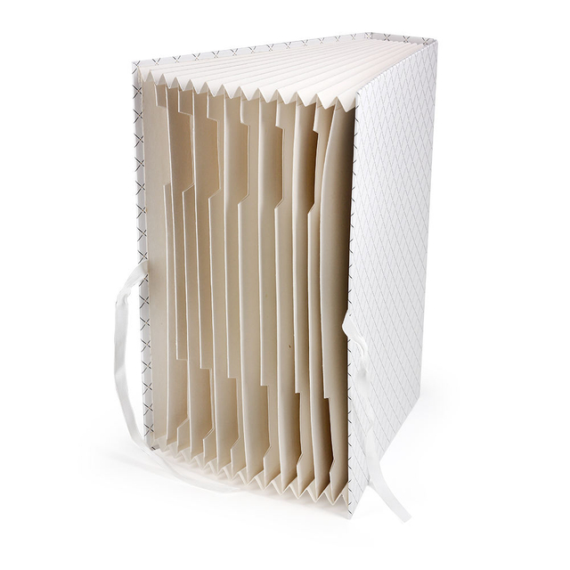 Logo personnalisé en gros de 13 poches en expansion A4 Fichier de fichiers de carton Paper Document Organizer Sac pour la papeterie Office et scolaire