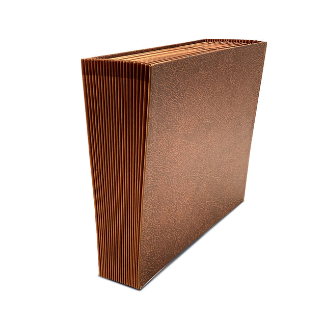 Logo personnalisé 21 poches Kraft Paper Accordion Fichier Fichier A4 Taille du sac à école Portefeuille Document Organisateur Organisateur Utilisation