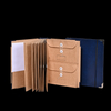 OEM COUVERTURE DE LOGO COUVERTURE CURTURE Kraft Paper Folio Document Organisateur