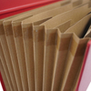 Logo personnalisé de haute qualité A4 Taille 10 poches Boîte de dossiers de fichiers accordéon Organisateur de document papier avec la poignée Utilisation
