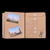 Couverture en cuir PU personnalisé OEM Kraft Paper Folio Document Organisateur Case Emergency Binder Expanding Dossier Sac enveloppe