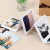 Logo personnalisé en gros Kraft Papier pliant l'accordéon photo album Ribbon Knot Memory Post Carte pour la famille Baby Baby Family