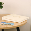 DIY Perfect Bound Paper Photo Album Set PU Leather et Glassine Paper pour le mariage et bébé avec une impression de logo personnalisée