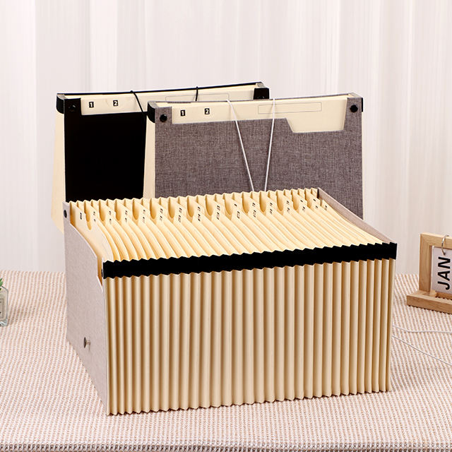 Hot Sale Factory A4 Taille de haute qualité Logo personnalisé Expansion du dossier de fichier d'accordéon Document de document Organisateur de scolarisation Portefeuille