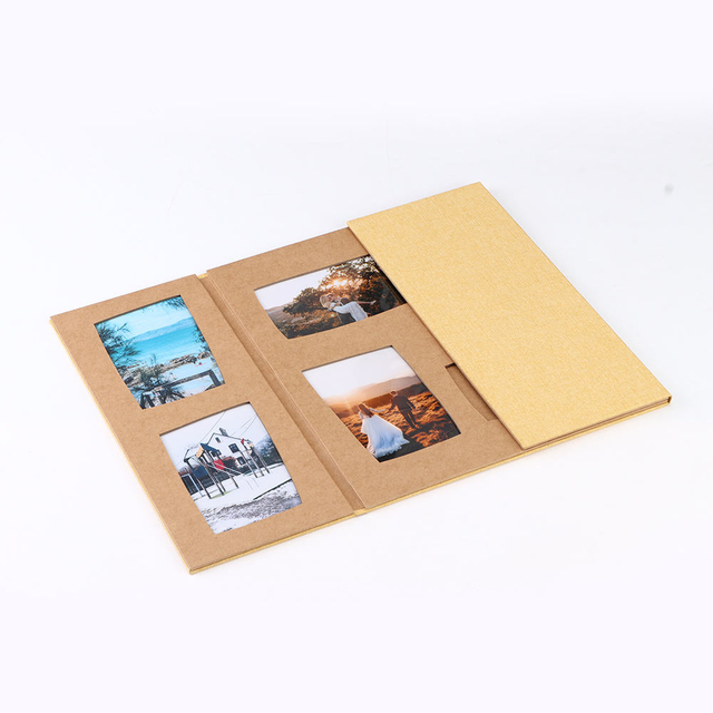 Logo personnalisé DIY Pliage Graduations Crame de saison Colorful Paper Material 6x4 4x6 Linet Caxe Cover Photo Frame