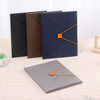 Fichiers de fichiers en carton de taille A4 élégant en gros Duplex avec une fermeture élastique Expansion du sac de document en couleur contrastée
