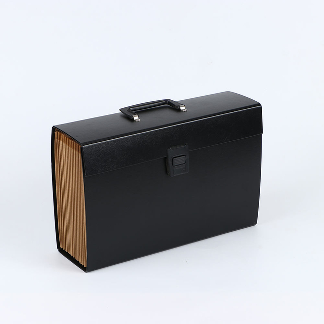 En gros de 19 poche A4 Expansion de fichier de dossier de dossier document de document de papier Handle de dossier de dossier en forme de coffre