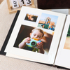 OEM Custom Logo 4x6 Picture Diy Pu Leather Cover Wholesale Auto-Adhesive Scrapbook Album Wedding Baby Family Family Birthday Photo Livre