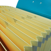 19 poches A4 Taille en expansion de dossier d'accordéon Dossier de dossier de fichier de document de logo personnalisé Organisateur de document avec poignée pour l'usage de l'Office