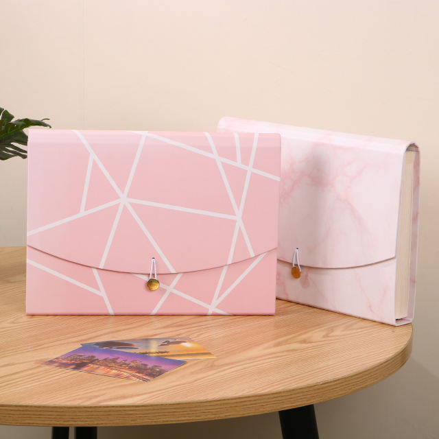 Organisateur de document en carton de logo personnalisé en gros Organisateur de fichiers en expansion de la papeterie de papeterie efficace de l'usine