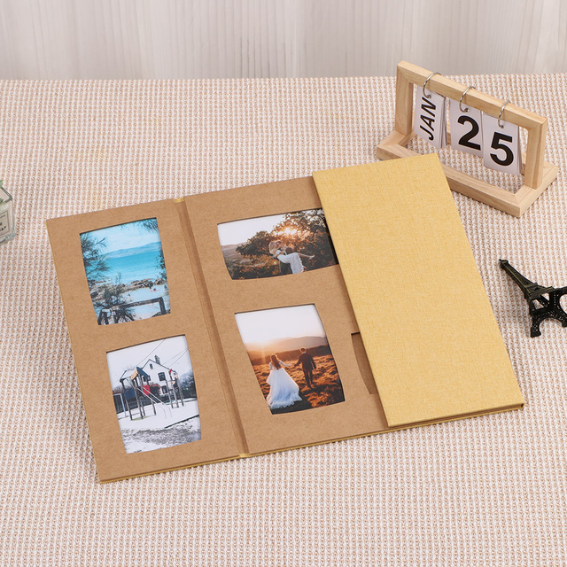 Logo personnalisé DIY Pliage Graduations Crame de saison Colorful Paper Material 6x4 4x6 Linet Caxe Cover Photo Frame