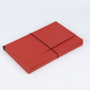 Document scolaire de taille A4 21-poche Forme de portefeuille Organisateur Forme de fichier Expansion Document de caoutchouc en papier kraft personnalisé