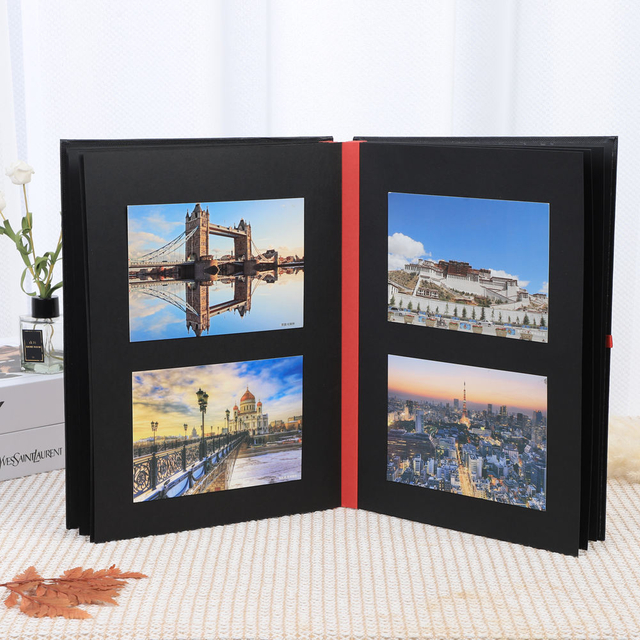 OEM Diy Photo Album personnalisé Colorful pliing Design Business Signatures Célébrations - Embourse du papier Cardboard anniversaires Mariages