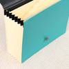 Emballage personnalisé 7 poches Organisateur de fichiers Expansion de l'accordéon Office Document Folder School Utiliser A4 Taille Wallet Wholesale