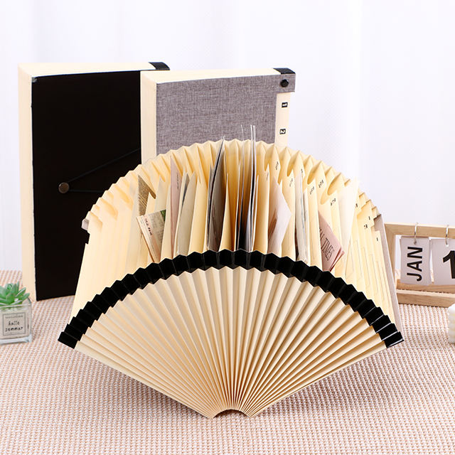 Organisateur de document de papier de haute qualité Expansion du dossier de dossier d'accordéon Sac à école et portefeuille Hot Sale Factory A4 Taille