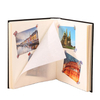 Logo personnalisé en gros bricolage parfait album de liaison à couverture rigide 4x6 6x4 tailles lin livre mariage baby school Photos glassine papier