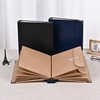 Couverture en cuir PU personnalisé OEM Kraft Paper Folio Document Organisateur Case Emergency Binder Expanding Dossier Sac enveloppe