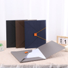 Fichiers de fichiers en carton de taille A4 élégant en gros Duplex avec une fermeture élastique Expansion du sac de document en couleur contrastée