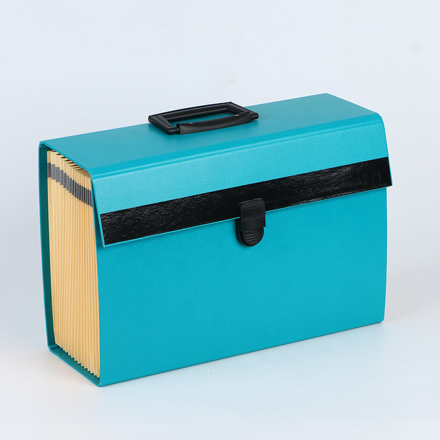 OEM Custom Logo 19-poche A4 Expansion de fichiers accordéon Boîte de fichiers avec des documents de papier Handle Organisateur Company Office School Utilisation